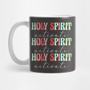 Holy Spirit Activate Christian Christmas Gift Mug